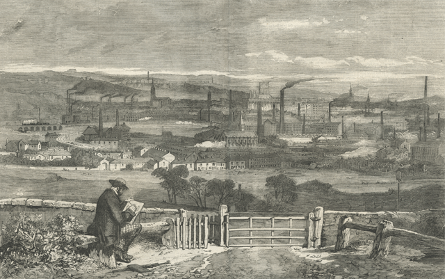 leeds from beeston hall 1858