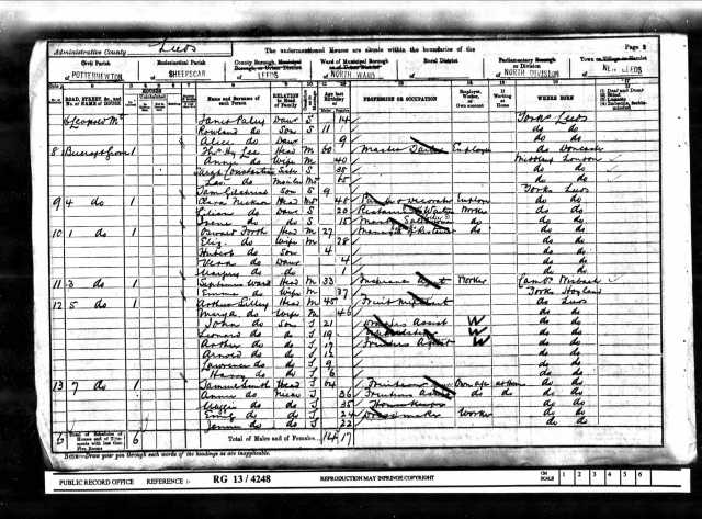 Lilian Nickson 1901 census